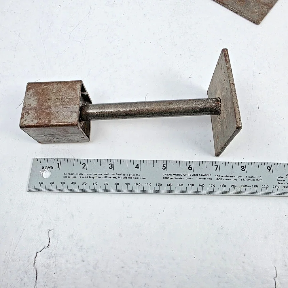 Vtg Candle Holders Set of 3 MCM Brutalist Iron Industrial Minimalist Plant Stand